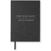 5 year diary A5 Transparent Black 5 vuoden päiväkirja Paperstyle