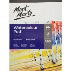 Akvarellilehtiö A4/15 180g Mont Marte