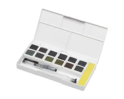 Suomalainen.com Akvarelliväri 12 kpl Derwent Graphitint Watercolor Paint Pan* Derwent Taidetarvikkeet|Derwent