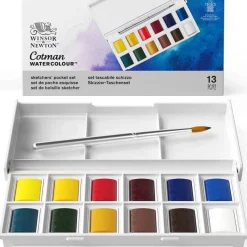 Suomalainen.com Akvarellivärilajitelma 12x1/2 värinappia Cotman W&N* Winsor & Newton|Värit