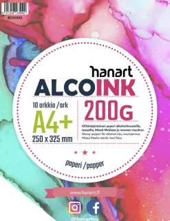 Suomalainen.com Alkoholimustepaperi 25x32,5cm/10kpl AlcoInk 200g alkoholimusteelle* Piirtäminen Ja Luonnostelu|Alkoholimusteet
