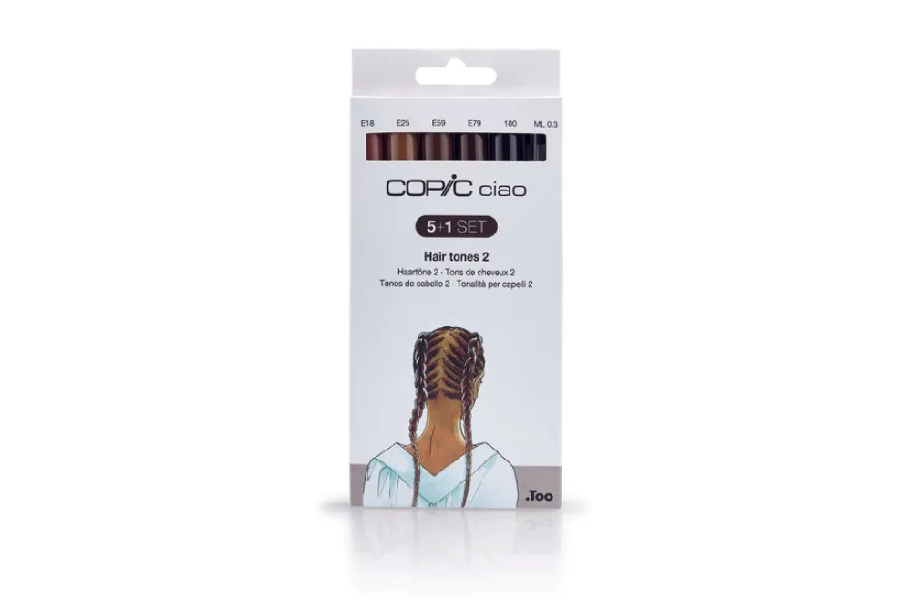 Huopakynä Copic Ciao 5+1 kpl Hair2