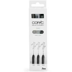 Too Group Kuitukärkikynä Copic Multiliner 3kpl, värilliset 0,5* Copic Huopakynät