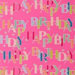 Suomalainen.com Lahjapaperi lajitelma Happy Birthday 70cmx3m* Postitustarvikkeet|Kortit Ja Paketointi