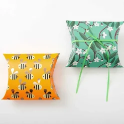 RICO Design Lahjarasiasetti Just Bees Flowers 12x18 cm 4 kpl* Postitustarvikkeet|Kortit Ja Paketointi