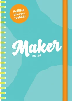 Ajasto Maker 2025-2026 (lukuvuosikalenteri)* Kalenterit|Opiskelutarvikkeet