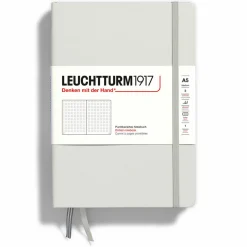 Leuchtturm1917 Muistikirja A5 Hard Light grey dotted, kovakantinen pistesivut* Leuchtturm1917 -Muistikirjat