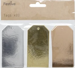 Hedlund Pakettikortteja 4x8cm 20-pack foil painatus 3 eri väriä* Postitustarvikkeet|Kortit Ja Paketointi