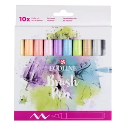 Sivellintussit 10 kpl Ecoline Pastel
