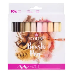 Suomalainen.com Sivellintussit 10 kpl Ecoline ihosävyt Skintones* Piirtäminen Ja Luonnostelu|Tussit, Musteet Ja Kalligrafia