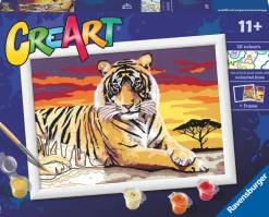 Ravensburger Taidesetti CreArt Majestic Tiger* Lasten Askartelu Ja Piirustus