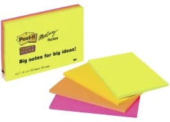 3M Viestilappu Post-it A6 Meeting Notes 4 kpl* Kirjoitus- Ja Muistiinpanovälineet|Opiskelutarvikkeet